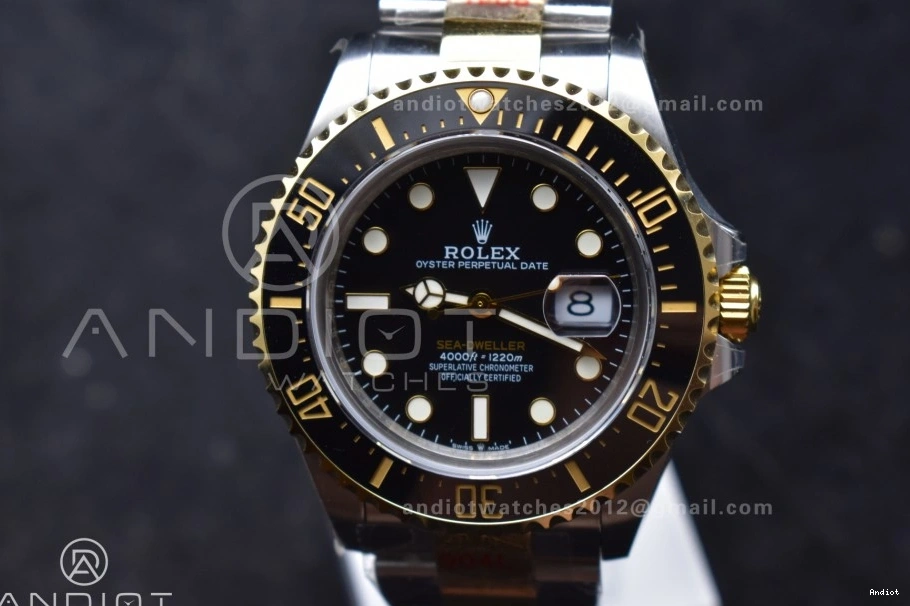 A2824 YG Tone SS Best Edition Black SS 126603 Bracelet Sea-Dweller Two V3 GMF on YG Dial 0128